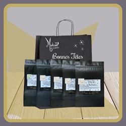 Sac fêtes + 5 sachets 40g